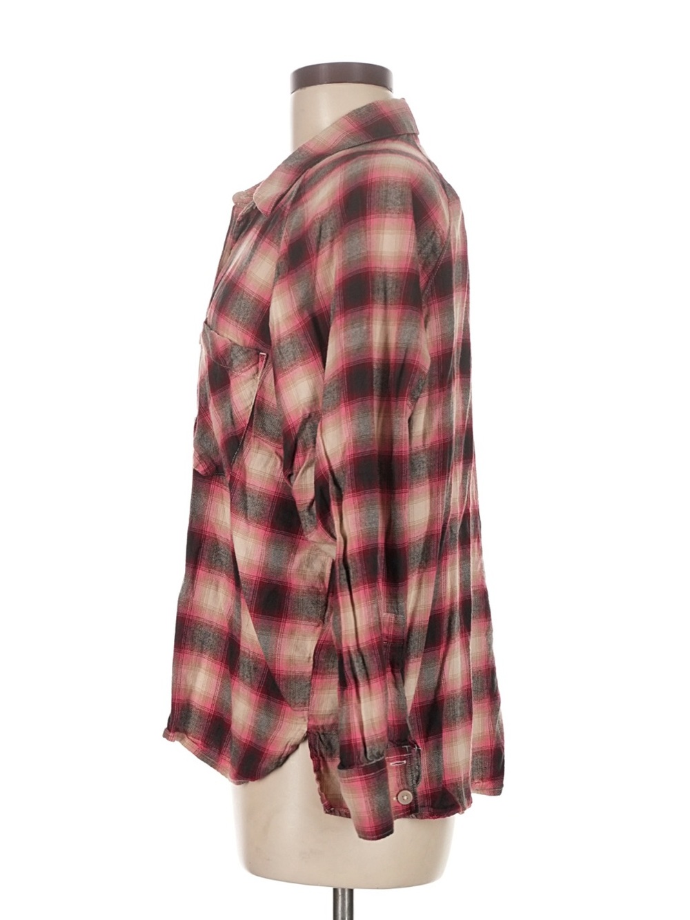 Levi's Red and Black Plaid Button-Down Shirt - Picture 4 of 4